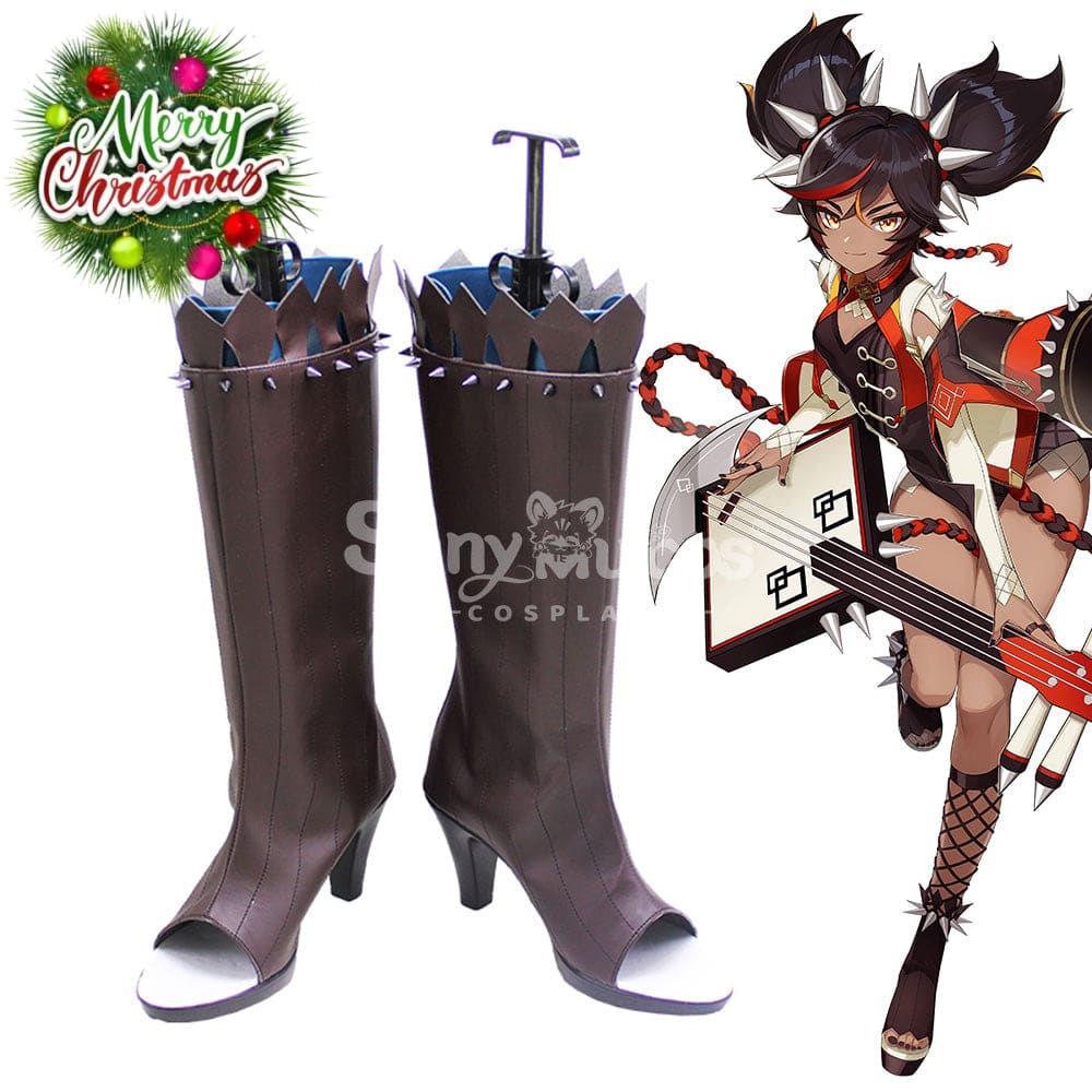 【In Stock】Game Genshin Impact Cosplay Xinyan Shoes Boots