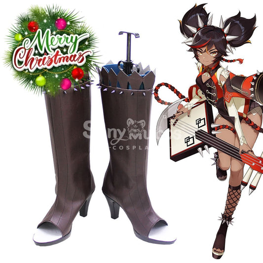 【In Stock】Game Genshin Impact Cosplay Xinyan Shoes Boots 1000