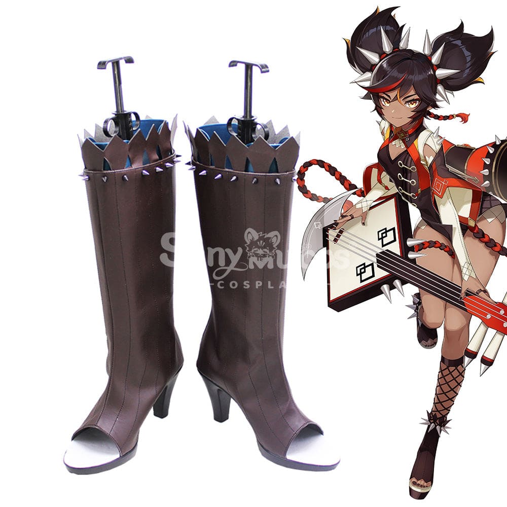 【In Stock】Game Genshin Impact Cosplay Xinyan Shoes Boots