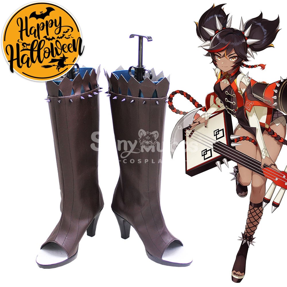 【In Stock】Game Genshin Impact Cosplay Xinyan Shoes Boots