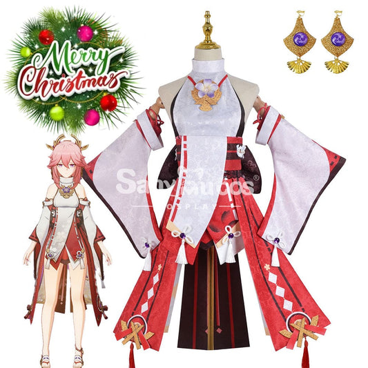 【In Stock】Game Genshin Impact Cosplay Yae Miko Costume Plus Size Costumes 1000