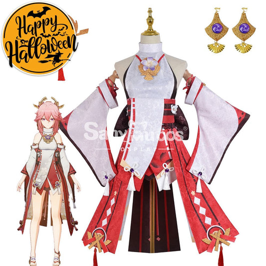 【In Stock】Game Genshin Impact Cosplay Yae Miko Costume Plus Size Costumes 1000