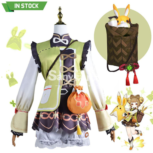 【In Stock】Game Genshin Impact Cosplay Yaoyao Costume Plus Size Costumes 1000