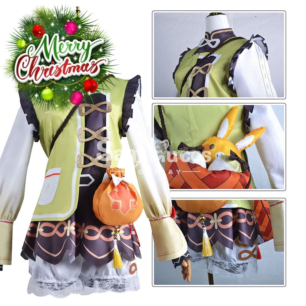 【In Stock】Game Genshin Impact Cosplay Yaoyao Costume Plus Size Costumes