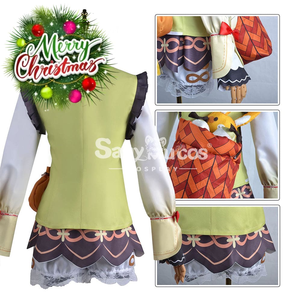 【In Stock】Game Genshin Impact Cosplay Yaoyao Costume Plus Size Costumes