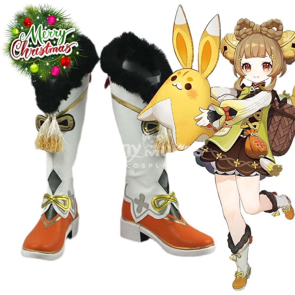 【In Stock】Game Genshin Impact Cosplay Yaoyao Shoes Boots
