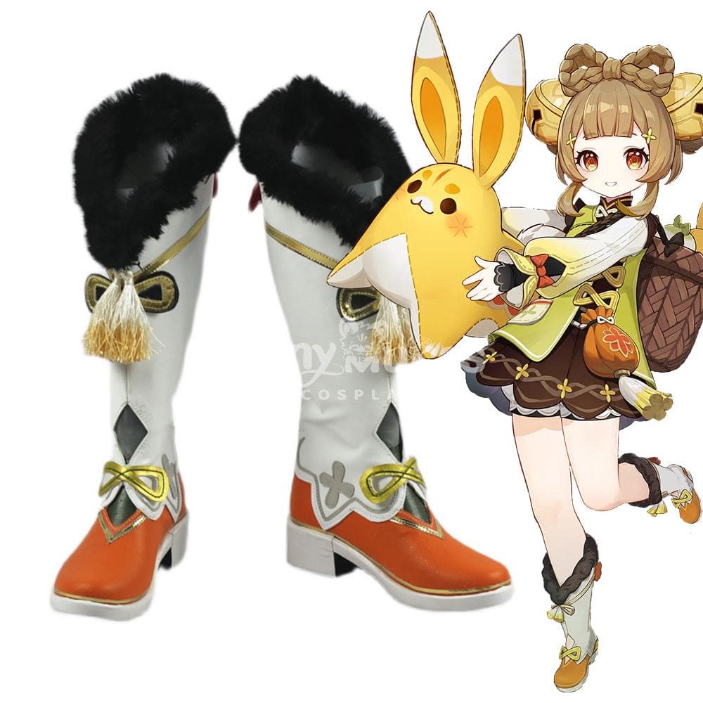 【In Stock】Game Genshin Impact Cosplay Yaoyao Shoes Boots
