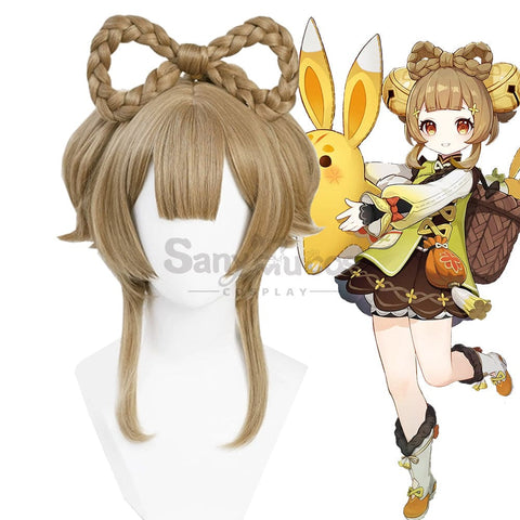 【In Stock】Game Genshin Impact Cosplay Yaoyao Wig Wigs