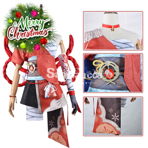 【In Stock】Game Genshin Impact Cosplay Yoimiya Costume Plus Size Costumes