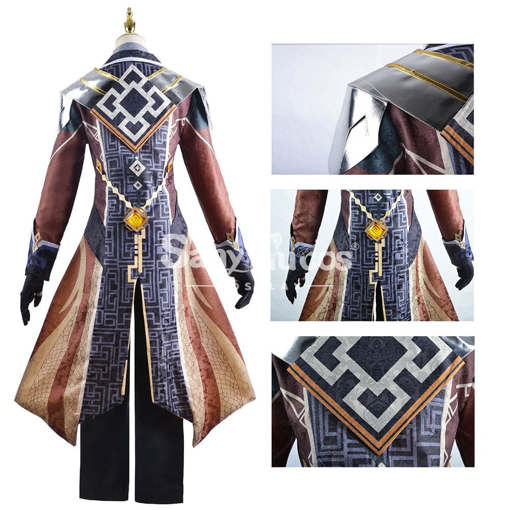 【In Stock】Game Genshin Impact Cosplay Zhongli Costume Plus Size Costumes