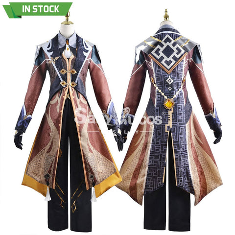 【In Stock】Game Genshin Impact Cosplay Zhongli Costume Plus Size Costumes