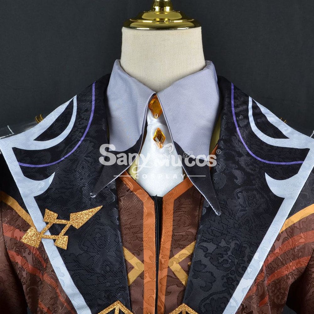 【In Stock】Game Genshin Impact Cosplay Zhongli Costume Plus Size Costumes