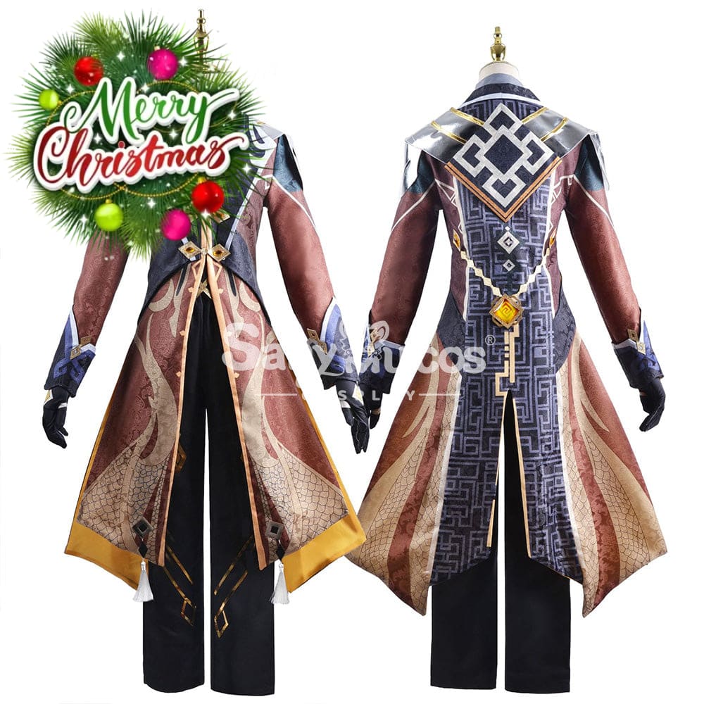 【In Stock】Game Genshin Impact Cosplay Zhongli Costume Plus Size Costumes