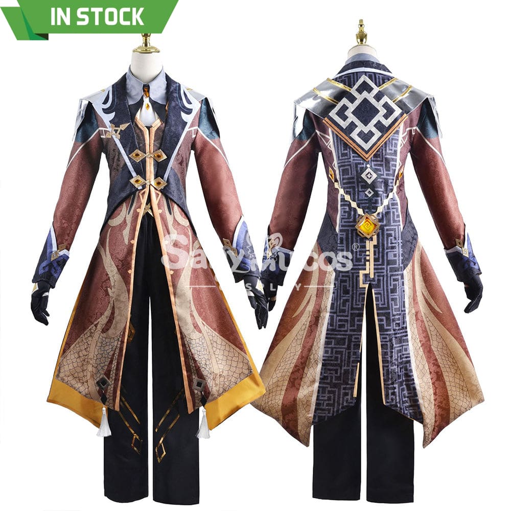 【In Stock】Game Genshin Impact Cosplay Zhongli Costume Plus Size Costumes