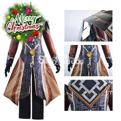 【In Stock】Game Genshin Impact Cosplay Zhongli Costume Plus Size Costumes