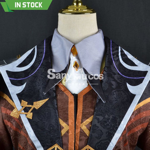 【In Stock】Game Genshin Impact Cosplay Zhongli Costume Plus Size Costumes