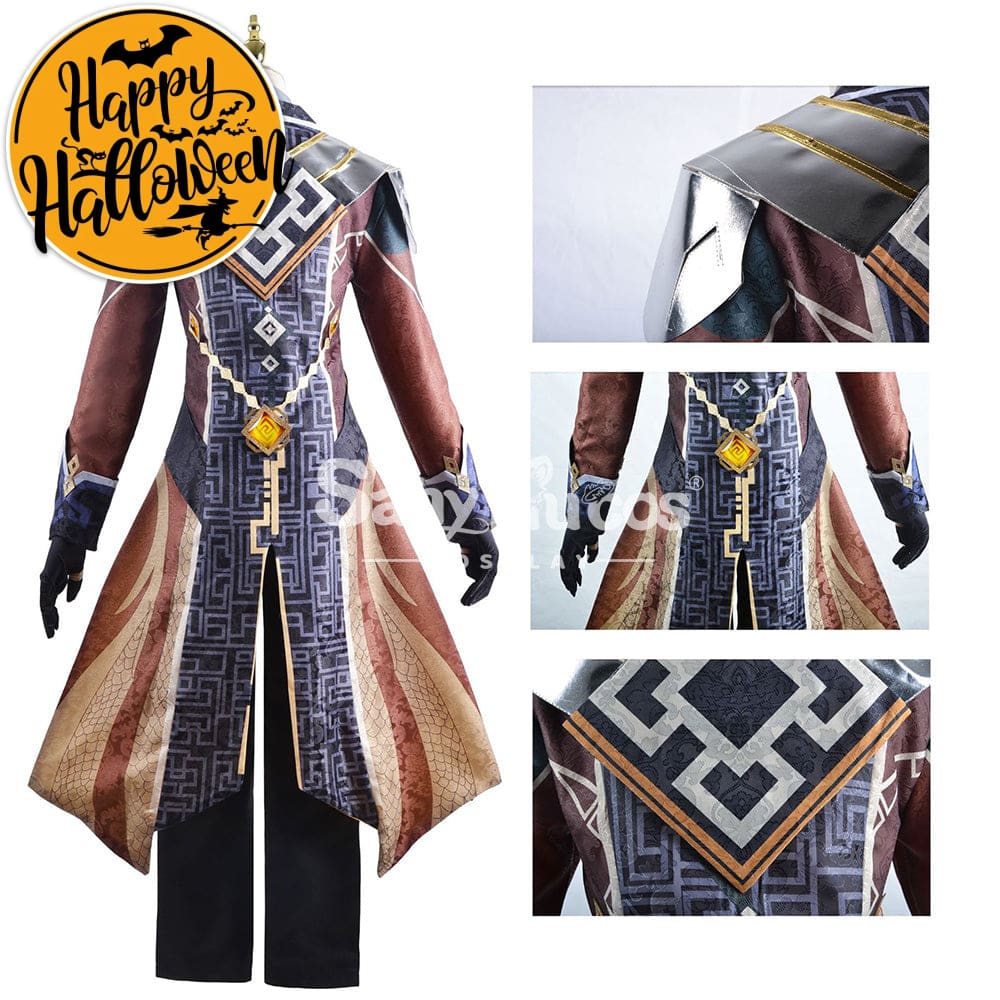 【In Stock】Game Genshin Impact Cosplay Zhongli Costume Plus Size Costumes