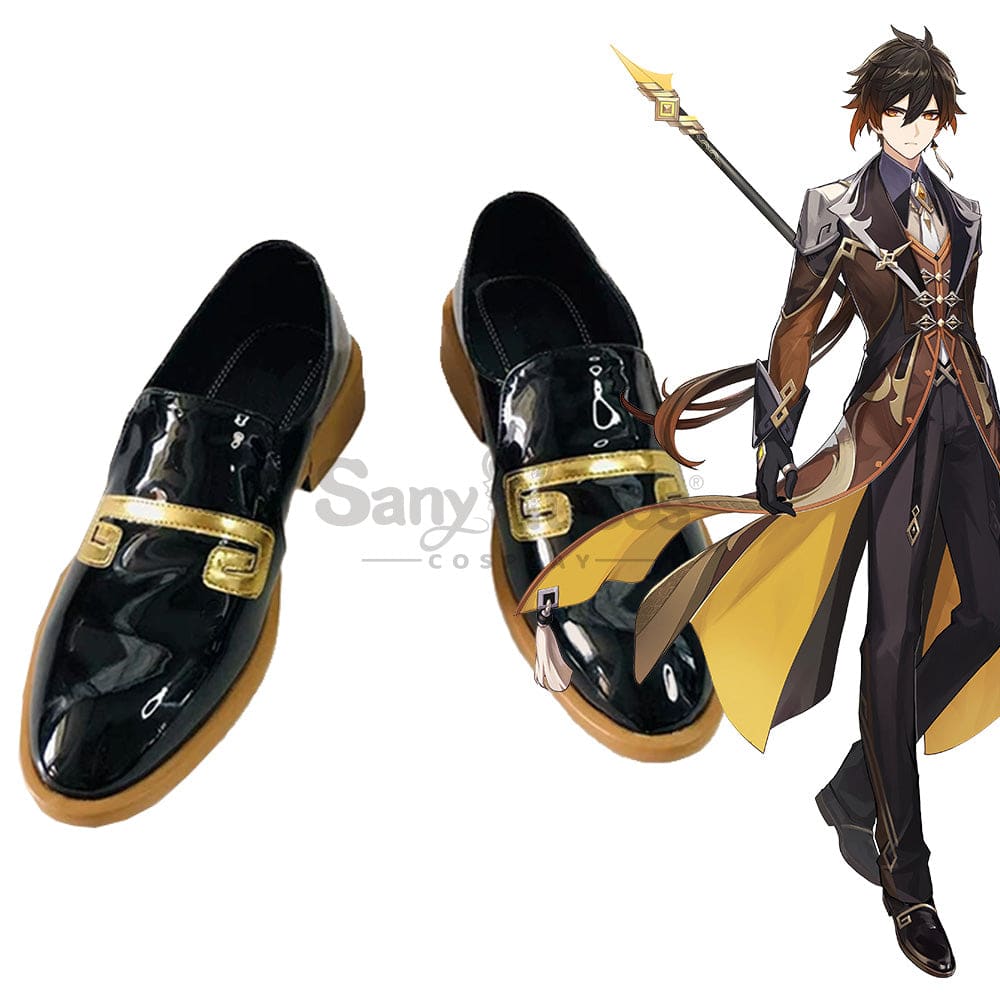 【In Stock】Game Genshin Impact Cosplay Zhongli Shoes Boots