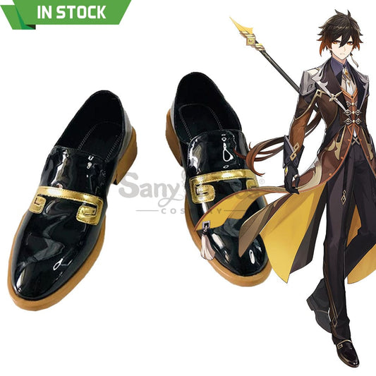 【In Stock】Game Genshin Impact Cosplay Zhongli Shoes Boots 1000