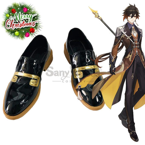 【In Stock】Game Genshin Impact Cosplay Zhongli Shoes Boots