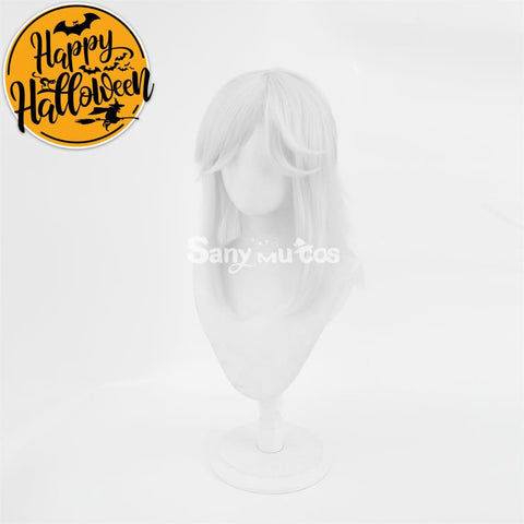Game Genshin Impact Cyno Cosplay Wig Long Silver Wig