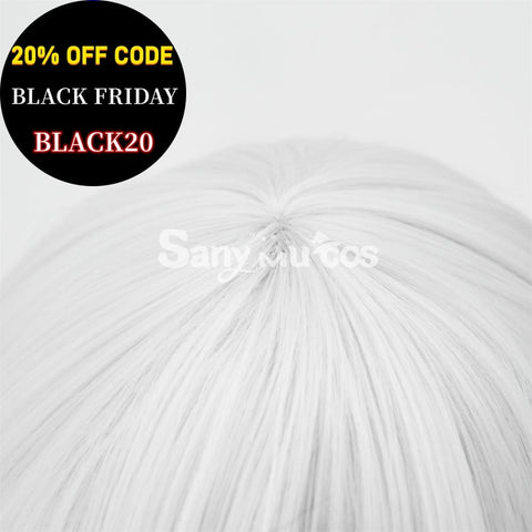 Game Genshin Impact Cyno Cosplay Wig Long Silver Wig