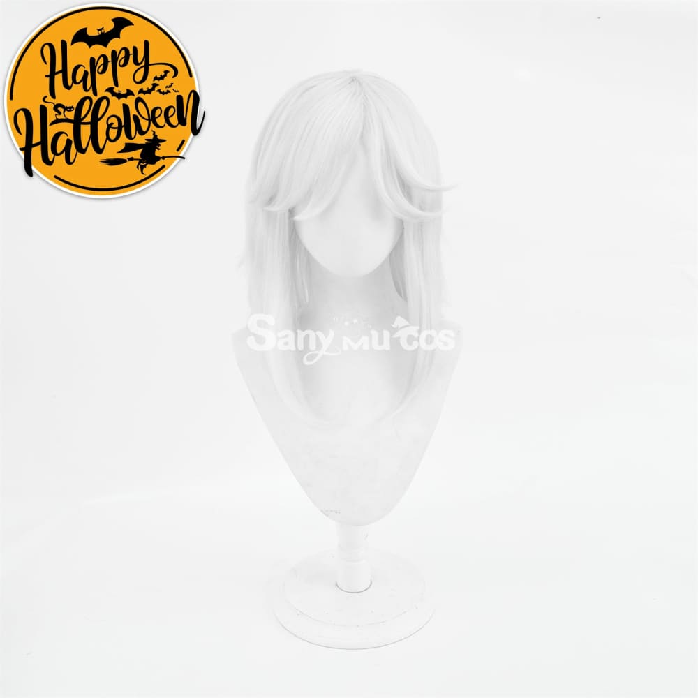 Game Genshin Impact Cyno Cosplay Wig Long Silver Wig
