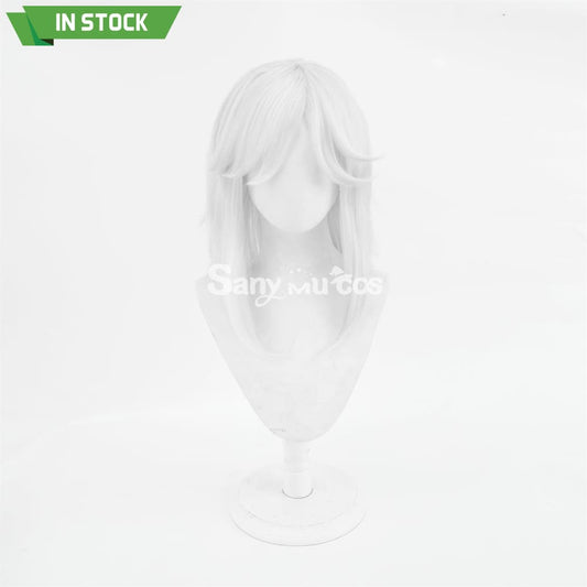 Game Genshin Impact Cyno Cosplay Wig Long Silver Wig 1000