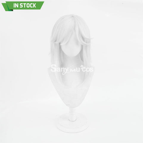 Game Genshin Impact Cyno Cosplay Wig Long Silver Wig