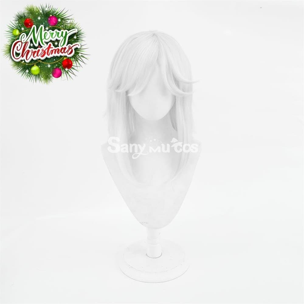 Game Genshin Impact Cyno Cosplay Wig Long Silver Wig