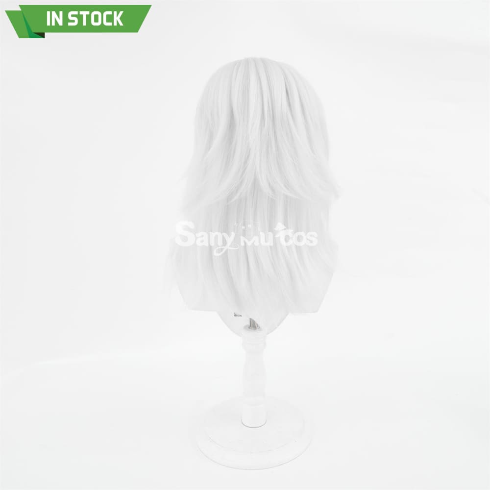 Game Genshin Impact Cyno Cosplay Wig Long Silver Wig