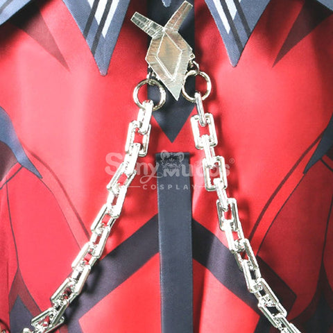 【In Stock】Game Genshin Impact Diluc Red Dead Of Night Skin Top And Pants Cosplay Costume Costumes