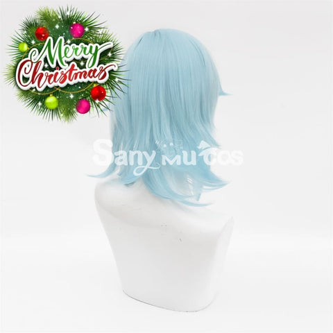 Game Genshin Impact Eula Lawrence Cosplay Wig Light Blue Wig