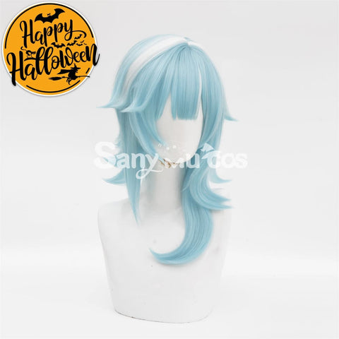Game Genshin Impact Eula Lawrence Cosplay Wig Light Blue Wig