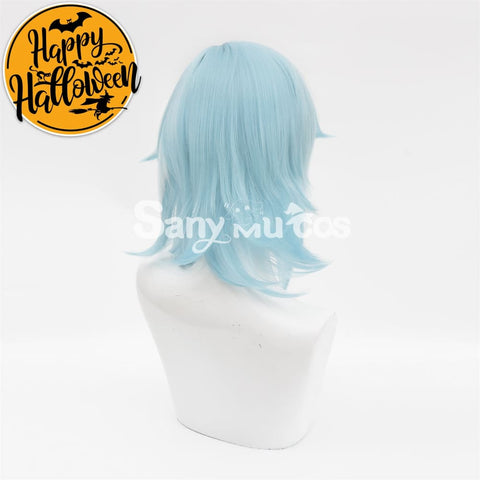 Game Genshin Impact Eula Lawrence Cosplay Wig Light Blue Wig