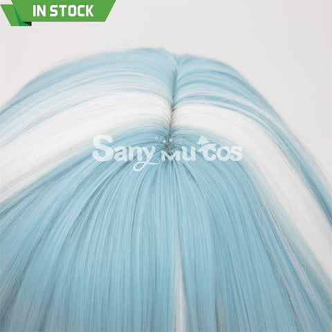 Game Genshin Impact Eula Lawrence Cosplay Wig Light Blue Wig