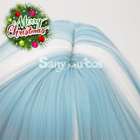 Game Genshin Impact Eula Lawrence Cosplay Wig Light Blue Wig