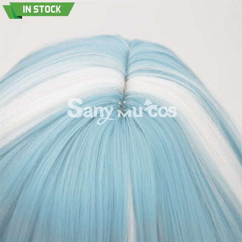 Game Genshin Impact Eula Lawrence Cosplay Wig Light Blue Wig