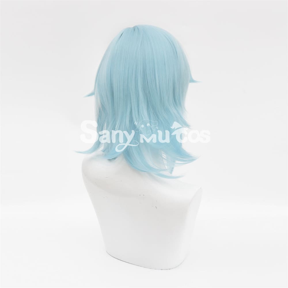 Game Genshin Impact Eula Lawrence Cosplay Wig Light Blue Wig