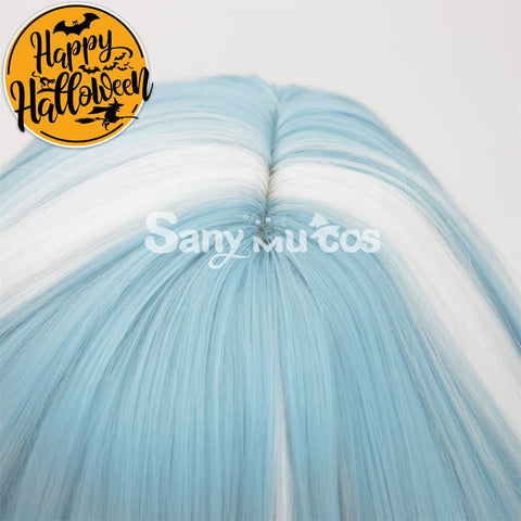 Game Genshin Impact Eula Lawrence Cosplay Wig Light Blue Wig