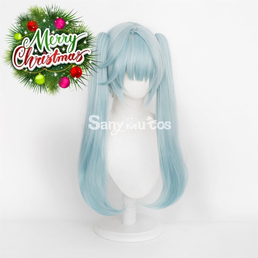 Game Genshin Impact Faruzan Cosplay Wig Mint Green Double Ponytail Wig