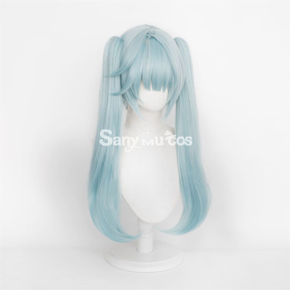 Game Genshin Impact Faruzan Cosplay Wig Mint Green Double Ponytail Wig