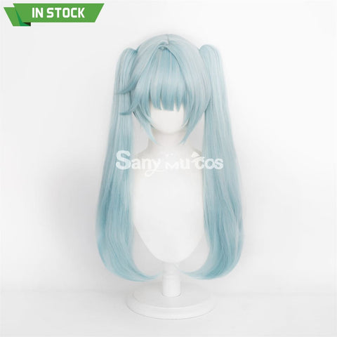 Game Genshin Impact Faruzan Cosplay Wig Mint Green Double Ponytail Wig