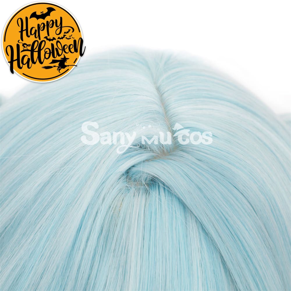 Game Genshin Impact Faruzan Cosplay Wig Mint Green Double Ponytail Wig