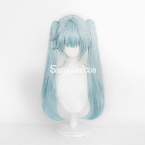 Game Genshin Impact Faruzan Cosplay Wig Mint Green Double Ponytail Wig