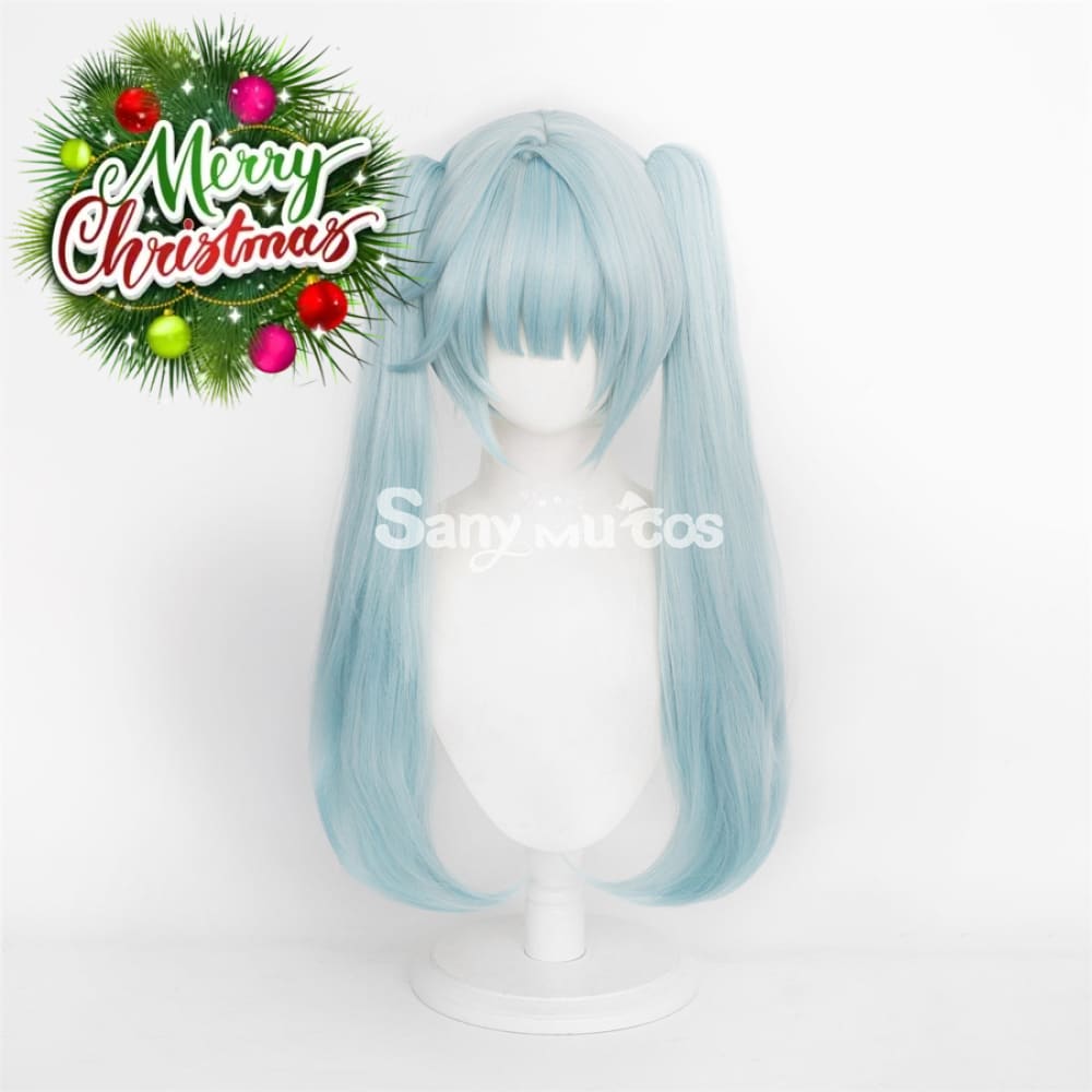 Game Genshin Impact Faruzan Cosplay Wig Mint Green Double Ponytail Wig