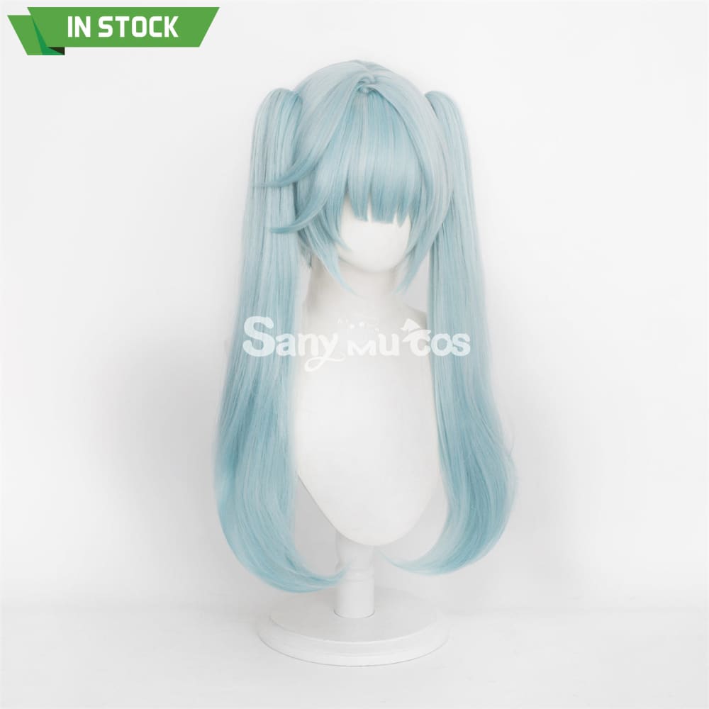 Game Genshin Impact Faruzan Cosplay Wig Mint Green Double Ponytail Wig