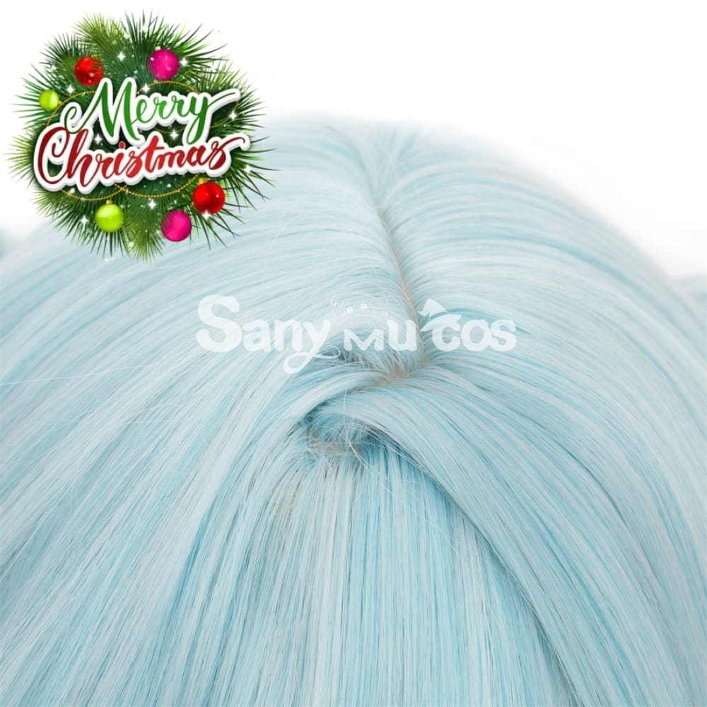 Game Genshin Impact Faruzan Cosplay Wig Mint Green Double Ponytail Wig