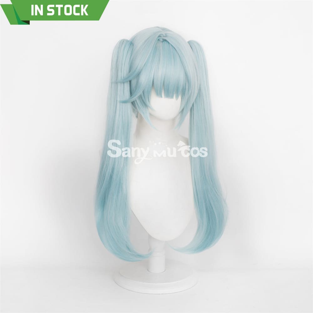 Game Genshin Impact Faruzan Cosplay Wig Mint Green Double Ponytail Wig