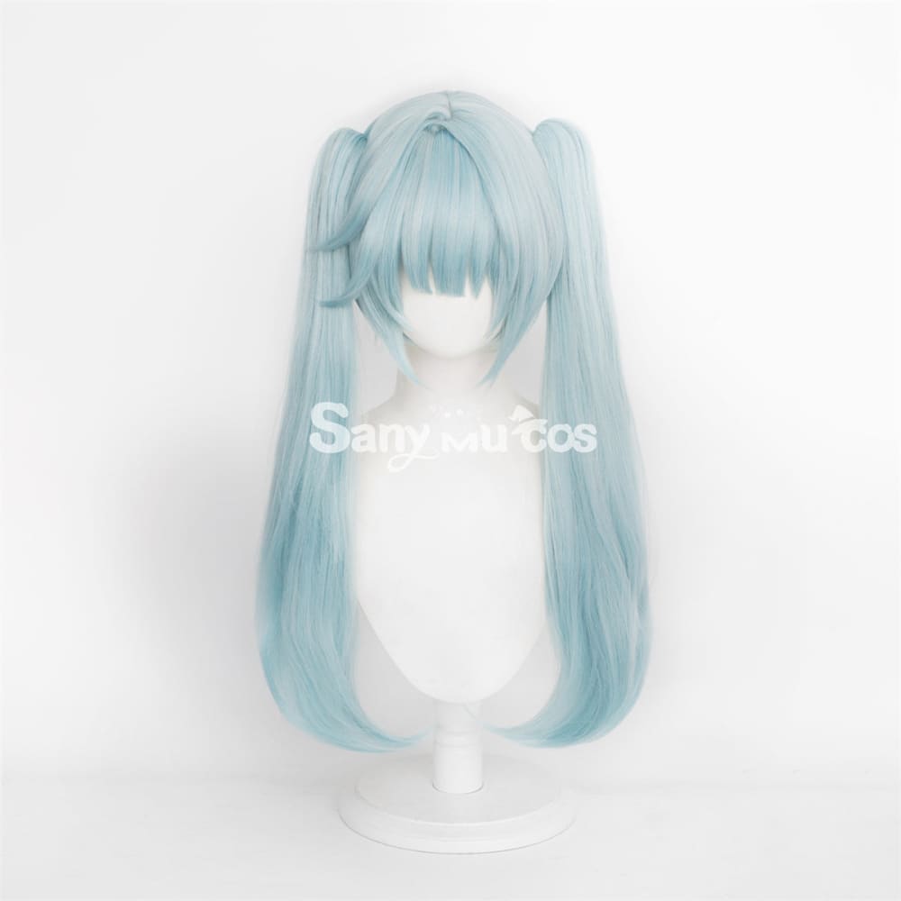 Game Genshin Impact Faruzan Cosplay Wig Mint Green Double Ponytail Wig